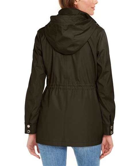 michael kors hooded jacket women's|michael kors anorak jacket women.